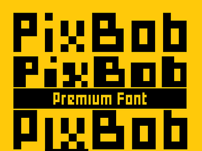 PixBob Font - Premium Pixel Fonts free font