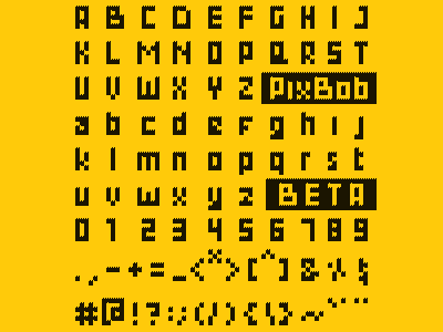 PixBob Font - Premium Pixel Fonts (Beta Version Preview) bibbob