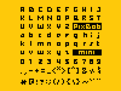 PixBob Mini - Premium Pixel Font (Preview) bibbob