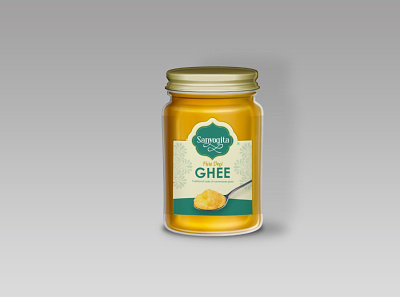 Branding/Packaging for a Ghee Brand brand colors branding design ghee graphic design logo logo designing packaging traditional logo