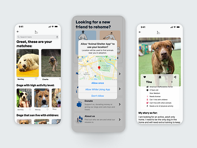 Animal Shelter Mobile App Prototype
