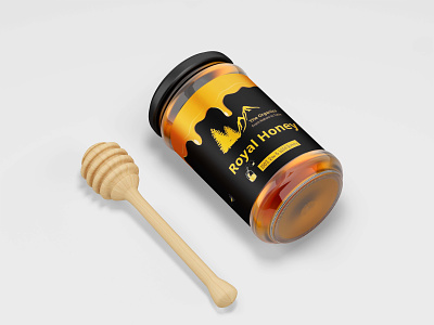 Product Package Design for Honey Jar | Graphics by Zobia