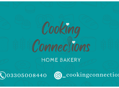 Business card for home bakery | Graphicsbyzobia business card business card design graphicsbyzobia home bakery design teal business card