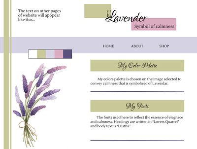 Website Landing Page Design Figma Design Homepage branding florists graphic design graphicsbyzobia home page design lavendar theme ui web design web landing page