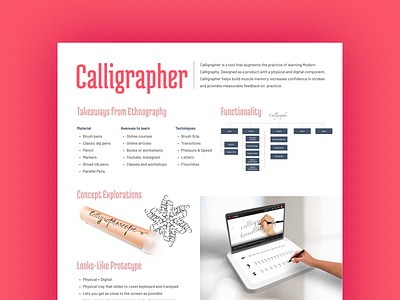 Calligrapher Poster app calligraphy calligraphy tool georgia tech human computer interaction ipad app mshci poster design practice product design prototyping ux