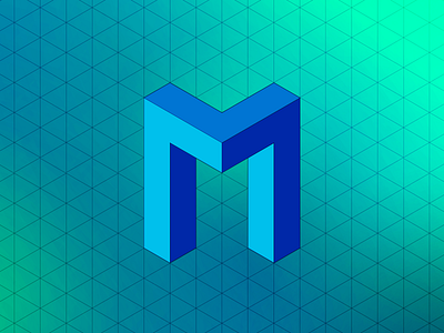 M N letter exploration exploration isometric letterform m n