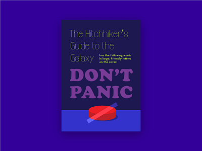 Don't Panic 42 dont panic douglas adams humor poster