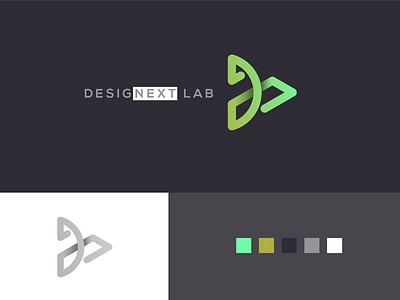 DesigNext Lab Logo branding exploration georgia tech human computer interaction iteration lab logo