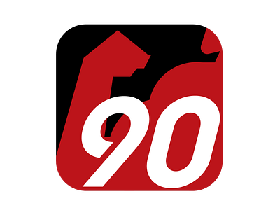 90 day training achievement icon logo number training