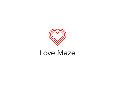 Love Maze Logo branding logo logo design love maze