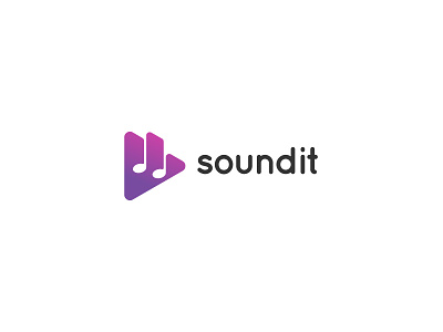 Soundit Logo app branding grid logo logo design logo grid music