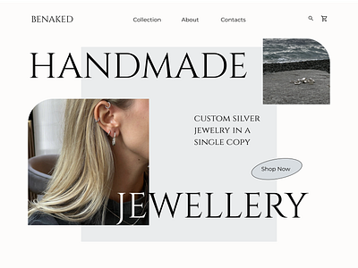 Jewelry e-commerce shop branding design e commerce web webdesign