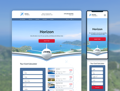 Travel agency website airplane design flight fly mobile plane tourism tourist tourist agency ui ux voyage web design