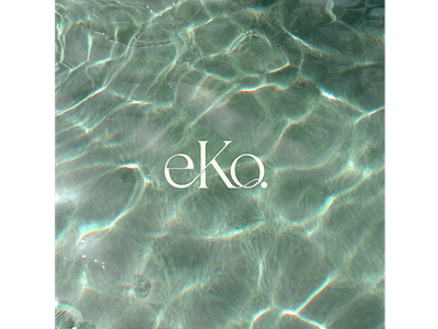 eKo. aesthetic brand design graphic design logo minimalist organic plasticfree simple soap vegan water