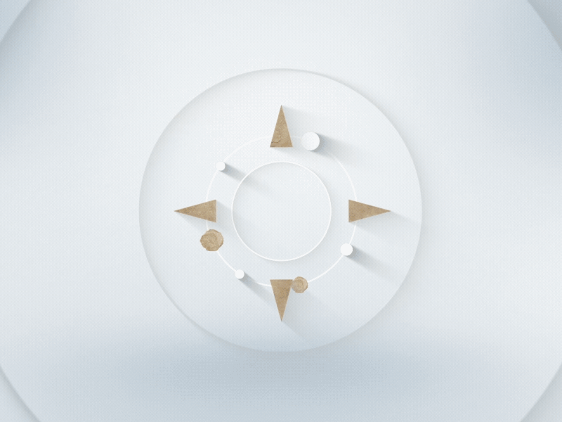 One to another 2d aftereffects animation circle circular clean deloitte minimal rotate