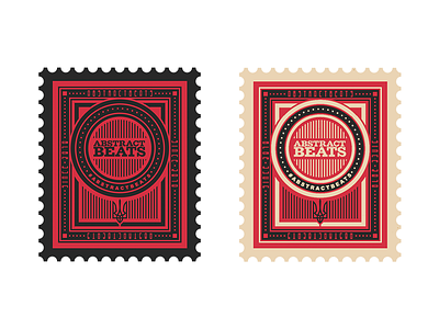 Abstract Beats Stickers abstract beats brand music print stamp sticker