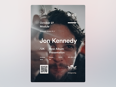 Abstract Beats: Jon Kennedy event graphic design music poster print typography