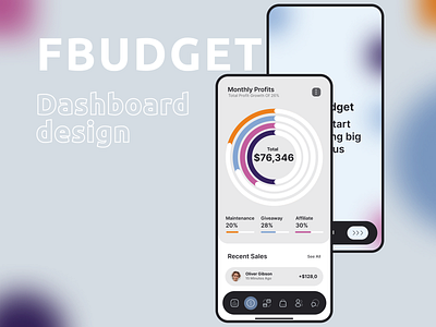 Fbudget Dashboard Design 3d animation app branding design flat furniture graphic design icon illustration illustrator logo minimal motion graphics sites typography ui ux web website