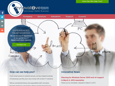 Innovative Business Systems homepage it website