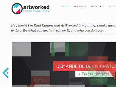 ArtWorked portfolio website artworked logo nivo slider riad kanane wordpress