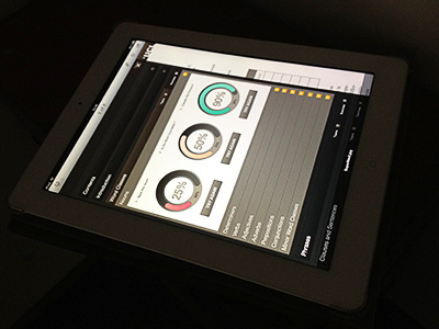 iPad UI illuminated :) app artworked design app ios ipad nav app riad kanane ui ux