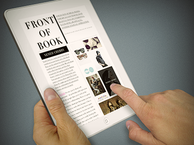 App Magazine in action artworked in design indesign ios ipad iphone magazine riad kanane ui ux uxui