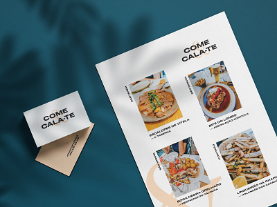 Come & Cala-te branding branding design food graphic design stationery