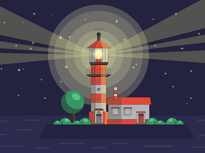 Lighthouse, illustration adobe illustrator art illustration lighthouse vector