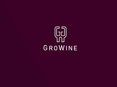 GroWine branding logo