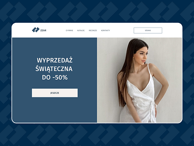 Redesign strony internetowego sklepu odzieżowego zzar design ui uiux ux web design