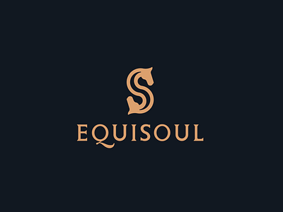 LOGO EQUISOUL S+S+HEAD OF HORSE brand branding creative dynamic horse letter s logo logo design luxury modern quality soul