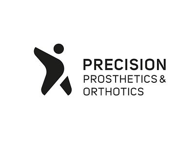 LOGO Precision prosthetics & orthotics brand branding czech design dynamic flower health ilustration logo logo design vector