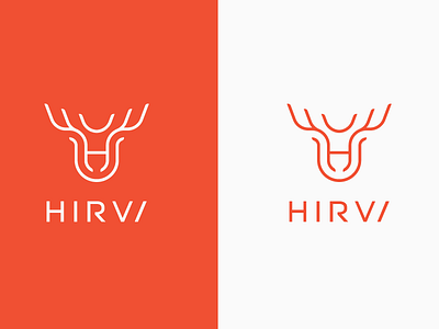 LOGO Moose + Letter H brand branding design illustration letter h line art logo logo design luxury modern moose vector