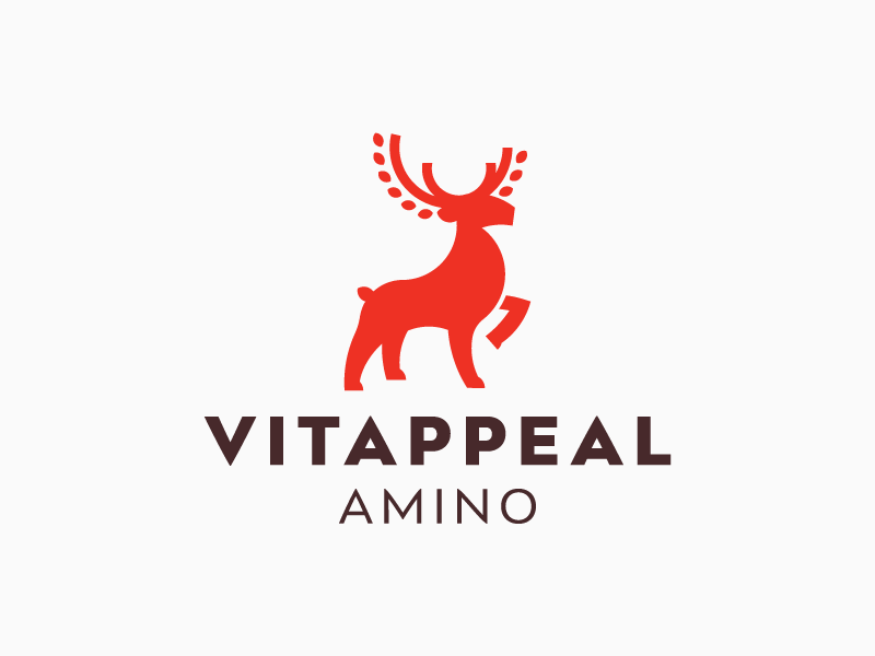 LOGO - DEER + POWER logo logodesign deer vital vitality power amino fitness brand energy modern dynamic vector czech design creative branding ilustration logo design health