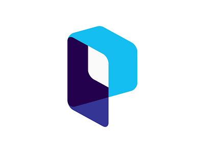 LOGO PIXELIO - Letter P 2D/3D agency blue brand branding creative design letter letter p logo logo design medium modern p pixel typography vector