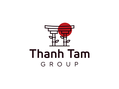 LOGO THANH TAM II asian asian food bamboo brand branding company cook food fresh gastronomy leaf letter letter t logo logo design minimal modern restaurant sun vector