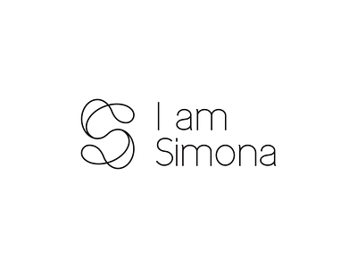 LOGO FOR COACH SIMONA branding coach coaching creative dynamic fresh letter s line art logo logo design modern way