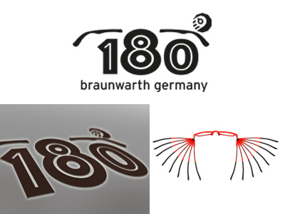 180°-Icon bw glasses icon logo soccerfont