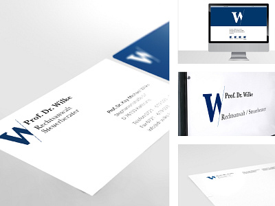 W-Identity corporate design designstudio identity letter logo minimal modern stationary supernow