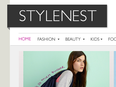 StyleNest Redesign branding fashion gill sans