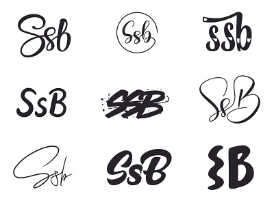 SsB Logo Playtime illustrator initials logo logotype sexy