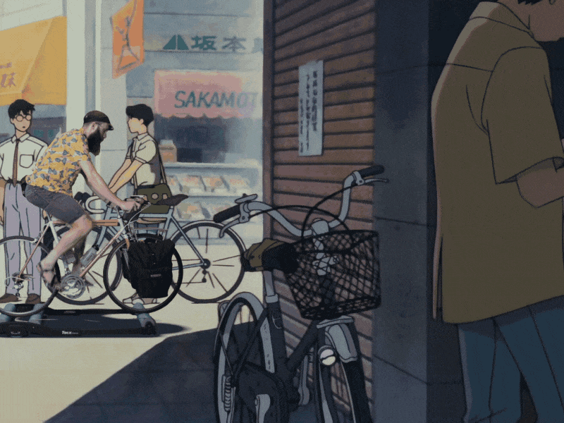Studio Ghibli Campout 3 after effects bikepacking cycling ghibli miyazaki studio ghibli swift industries