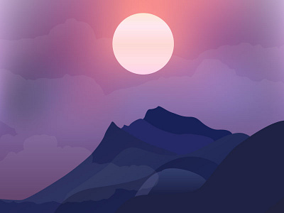 Mountains by Erik Binggeser on Dribbble