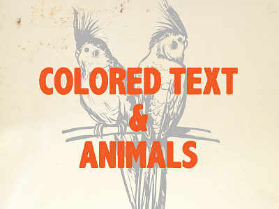 tropes animals blah blah blah colored text tropes vintage