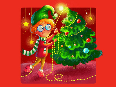 Xmas elf ✨ book illustrator branding cartoon cartoon book cartoon design character art character design character development children book children illustrator christmas art cover book design digital illustration digital illustrator illustration kids book new year vector xmas