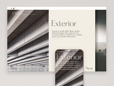 Exterior design ui web