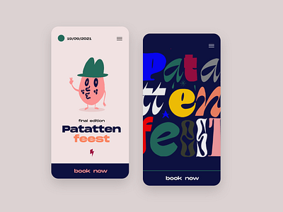 Patattenfeest design illustration ui