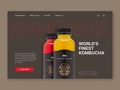 Kombucha Web Design Concept