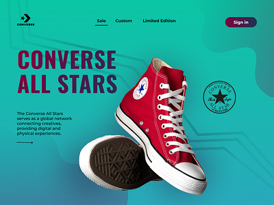 Converse Web Design Concept design graphic design ui ux