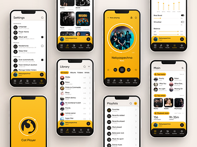 Music App Design Concept app design design figma mobele app mobile design music app ui ux webdesign